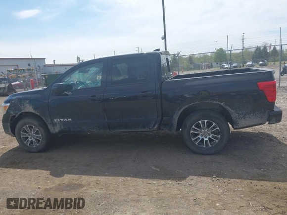 2024 Nissan Titan SV with VIN 1N6AA1EC6RN110607, listed as a IAAI auction lot 42167410 with 25,726 mi miles and . Bid and sale history available at DreamBid. Image 14.