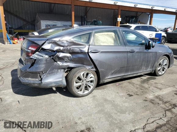 2018 Honda Clarity Plug-In Hybrid with VIN JHMZC5F13JC018132, listed as a Copart auction lot 46611325 with 69,507 mi miles and Salvage Title. Bid and sale history available at carsss.com. Image 3.