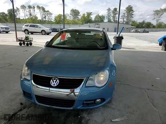 2007 Volkswagen Eos 2.0T with VIN WVWDA71FX7V044241, listed as a Copart auction lot 71100934 with 155,308 mi miles and Salvage Title. Bid and sale history available at DreamBid. Image 11.