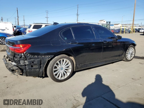 2016 BMW 7 Series 740i with VIN WBA7E2C54GG547404, listed as a Copart auction lot 40052803 with 94,008 mi miles. Bid and sale history available at carsss.com. Image 3.