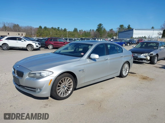 2011 BMW 5 Series 535i xDrive with VIN WBAFU7C55BC777609, listed as a IAAI auction lot 42079100 with 255,318 mi miles. Bid and sale history available at carsss.com. Image 2.