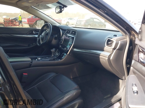 2019 Nissan Maxima SV with VIN 1N4AA6AV8KC371882, listed as a IAAI auction lot 41779671 with 107,296 mi miles and . Bid and sale history available at DreamBid. Image 5.