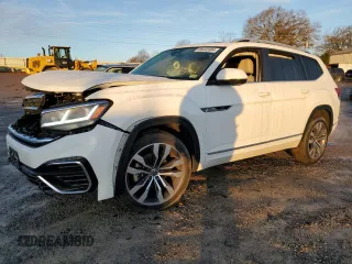 2021 Volkswagen Atlas SEL R-Line with VIN 1V2SR2CA3MC542999, listed as a Copart auction lot 86445984 with 50,131 mi miles and Salvage title. Bid and sale history available at DreamBid. Image 1.