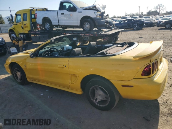 1998 Ford Mustang with VIN 1FAFP444XWF208005, listed as a Copart auction lot 88354435 with 178,683 mi miles and Salvage Title. Bid and sale history available at carsss.com. Image 2.