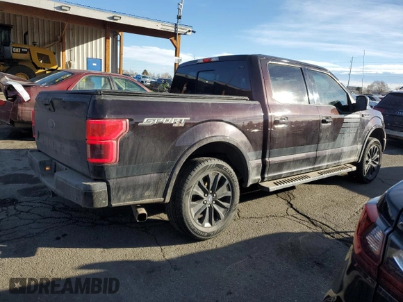 2019 Ford F-150 XL with VIN 1FTEW1E52KFB61836, listed as a Copart auction lot 46679095 with 83,989 mi miles and Salvage Title. Bid and sale history available at carsss.com. Image 3.