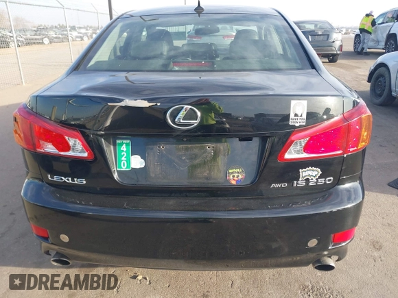 2009 Lexus IS 250 with VIN JTHCK262692030454, listed as a IAAI auction lot 41788536 with 171,635 mi miles and . Bid and sale history available at DreamBid. Image 16.