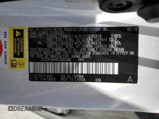 2012 Lexus RX 350 z VIN 2T2ZK1BA8CC080585, wystawiony jako Copart lot #57416095 z przebiegiem 88 454 mil mil oraz Szkoda całkowita • Salvage title. Historia ofert i sprzedaży dostępna na DreamBid. Obrazek 13.