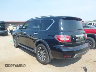 2020 Nissan Armada SL with VIN JN8AY2NC4L9621029, listed as a IAAI auction lot 40178692 with 80,867 mi miles. Bid and sale history available at carsss.com. Image 3.