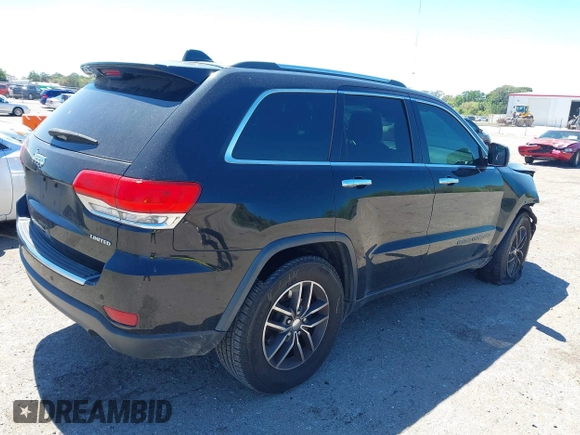 2017 Jeep Grand Cherokee Limited with VIN 1C4RJEBG2HC795168, listed as a IAAI auction lot 41859286 with 192,060 mi miles. Bid and sale history available at carsss.com. Image 4.