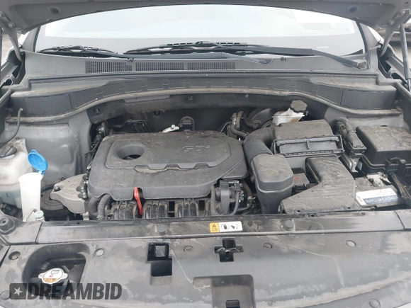 2018 Hyundai Santa Fe 2.4L with VIN 5XYZT3LB7JG569517, listed as a IAAI auction lot 42141100 with 57,854 mi miles and . Bid and sale history available at DreamBid. Image 10.