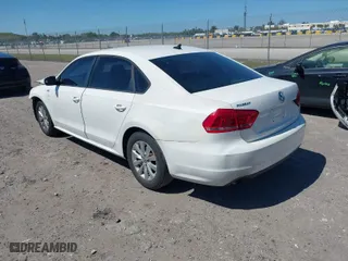 2015 Volkswagen Passat 1.8T S with VIN 1VWAT7A35FC038826, listed as a IAAI auction lot 41742799 with 123,468 mi miles. Bid and sale history available at carsss.com. Image 3.
