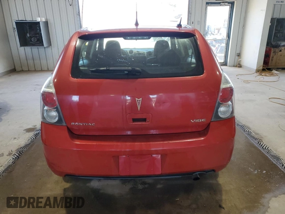 2009 Pontiac Vibe w/1SB with VIN 5Y2SP67059Z439698, listed as a Copart auction lot 75320774 with 132,107 mi miles and Salvage Title. Bid and sale history available at carsss.com. Image 6.