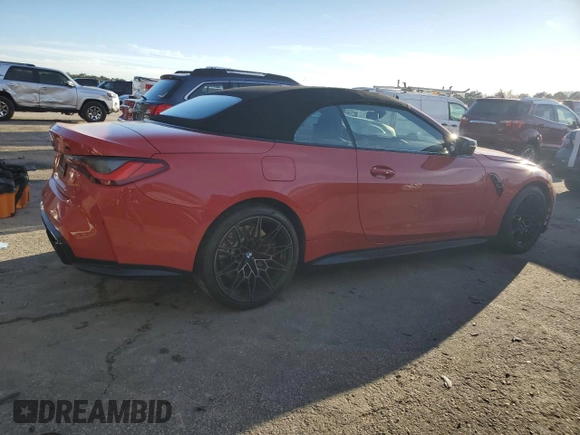 2024 BMW M4 Competition xDrive with VIN WBS33BA03RCP76190, listed as a Copart auction lot 45919225 with 6,920 mi miles and Salvage title. Bid and sale history available at DreamBid. Image 3.