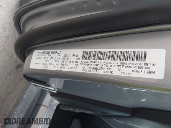 2014 Jeep Wrangler Sport with VIN 1C4AJWAG0EL265409, listed as a IAAI auction lot 41726935 with 78,547 mi miles and . Bid and sale history available at DreamBid. Image 9.