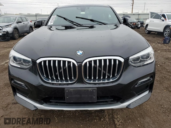2019 BMW X4 xDrive30i with VIN 5UXUJ3C52KLG57408, listed as a Copart auction lot 85504334 with 0 mi miles and Salvage Title. Bid and sale history available at carsss.com. Image 5.