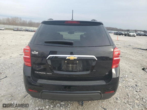 2017 Chevrolet Equinox LT with VIN 2GNFLFEK9H6321799, listed as a Copart auction lot 52806755 with 116,925 mi miles and Clean Title. Bid and sale history available at carsss.com. Image 6.