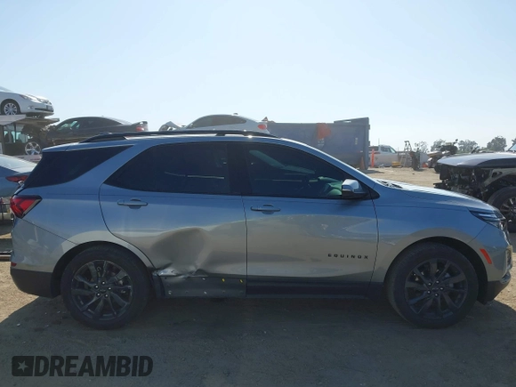 2023 Chevrolet Equinox RS with VIN 3GNAXMEG9PS187746, listed as a IAAI auction lot 42349989 with 22,264 mi miles and . Bid and sale history available at DreamBid. Image 13.