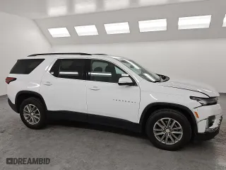 2023 Chevrolet Traverse LT Cloth with VIN 1GNERGKW2PJ135658, listed as a Copart auction lot 50096105 with 77,398 mi miles and Clean Title. Bid and sale history available at carsss.com. Image 4.