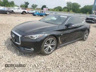 2018 Infiniti Q60 Pure with VIN JN1CV7EL7JM250004, listed as a Copart auction lot 59314825 with 59,048 mi miles and Salvage title. Bid and sale history available at DreamBid. Image 1.