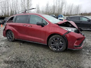 2021 Toyota Sienna XSE with VIN 5TDXRKECXMS050314, listed as a Copart auction lot 86000484 with 82,589 mi miles and Salvage Title. Bid and sale history available at DreamBid. Image 4.