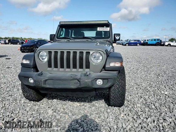 2019 Jeep Wrangler Unlimited Sport with VIN 1C4HJXDG6KW690966, listed as a Copart auction lot 62450355 with 55,576 mi miles and Salvage title. Bid and sale history available at DreamBid. Image 13.