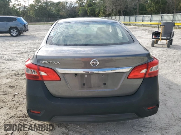 2019 Nissan Sentra S with VIN 3N1AB7AP5KY393363, listed as a Copart auction lot 47023095 with 135,244 mi miles and Non Repairable. Bid and sale history available at DreamBid. Image 6.
