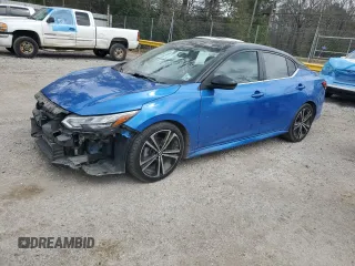 2022 Nissan Sentra SR with VIN 3N1AB8DV0NY207992, listed as a Copart auction lot 46617435 with 49,780 mi miles and Salvage Title. Bid and sale history available at carsss.com. Image 1.