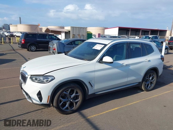 2022 BMW X3 sDrive30i with VIN 5UX43DP05N9K99492, listed as a IAAI auction lot 42137454 with 42,401 mi miles and . Bid and sale history available at DreamBid. Image 18.
