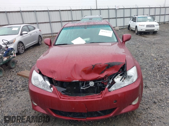 2008 Lexus IS with VIN JTHBK262085061532, listed as a IAAI auction lot 41931577 with 244,834 mi miles. Bid and sale history available at carsss.com. Image 12.
