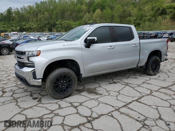2020 Chevrolet Silverado 1500 LT with VIN 1GCPYDEK2LZ190442, listed as a Copart auction lot 46933745 with Not Provided miles and Salvage Title. Bid and sale history available at DreamBid. Image 1.