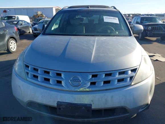 2005 Nissan Murano SL with VIN JN8AZ08W45W413518, listed as a IAAI auction lot 41669486 with 123,121 mi miles. Bid and sale history available at carsss.com. Image 12.