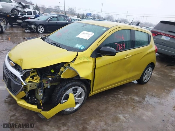 2022 Chevrolet Spark LS with VIN KL8CB6SA0NC024409, listed as a IAAI auction lot 41467964 with 35,650 mi miles. Bid and sale history available at carsss.com. Image 16.