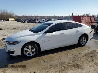 2022 Chevrolet Malibu LS with VIN 1G1ZB5ST3NF191867, listed as a Copart auction lot 48510535 with 45,455 mi miles and Salvage Title. Bid and sale history available at DreamBid. Image 1.
