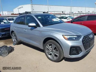 2025 Audi Q5 S line Premium with VIN WA1GAAFY0S2026775, listed as a IAAI auction lot 41866254 with 8,730 mi miles. Bid and sale history available at carsss.com. Image 1.