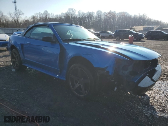 2000 Ford Mustang with VIN 1FAFP4445YF196607, listed as a Copart auction lot 81321514 with 0 mi miles and Salvage Title. Bid and sale history available at carsss.com. Image 4.