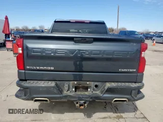 2020 Chevrolet Silverado 1500 Custom with VIN 3GCPWBEF5LG115070, listed as a Copart auction lot 47056915 with 124,087 mi miles and Clean Title. Bid and sale history available at carsss.com. Image 6.