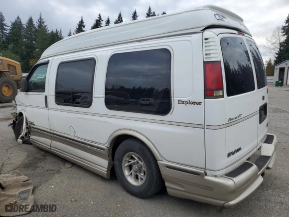 2001 GMC Savana Cargo Van YF7 Upfitter with VIN 1GDFG15R611236484, listed as a Copart auction lot 78820454 with 125,772 mi miles and Salvage Title. Bid and sale history available at carsss.com. Image 2.