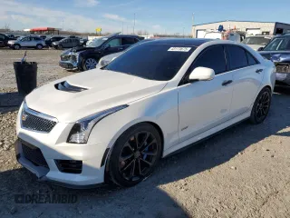 2016 Cadillac ATS-V with VIN 1G6AN5SY1G0151965, listed as a Copart auction lot 43173675 with 66,874 mi miles and Salvage Title. Bid and sale history available at carsss.com. Image 1.