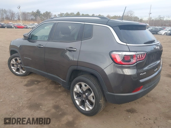 2020 Jeep Compass Limited with VIN 3C4NJDCB1LT138211, listed as a IAAI auction lot 41494220 with 54,322 mi miles. Bid and sale history available at carsss.com. Image 3.