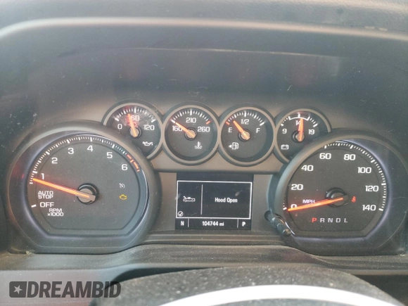 2021 Chevrolet Silverado 1500 Custom with VIN 1GCRWBEK0MZ188967, listed as a Copart auction lot 87637995 with 104,744 mi miles and Salvage Title. Bid and sale history available at DreamBid. Image 9.