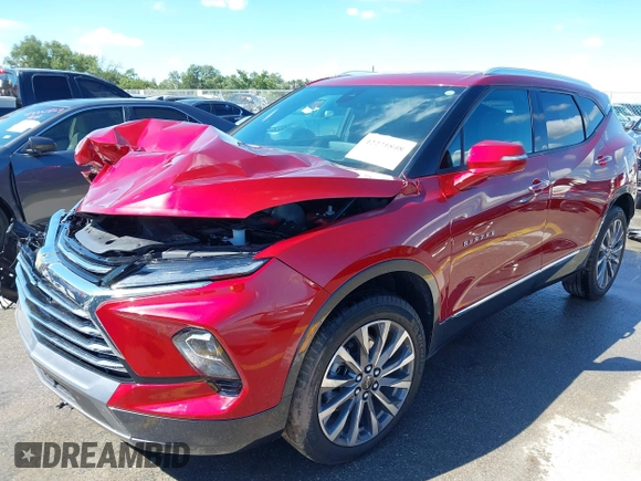 2025 Chevrolet Blazer Premier with VIN 3GNKBLR41SS117549, listed as a IAAI auction lot 42221848 with 4,264 mi miles and . Bid and sale history available at DreamBid. Image 18.