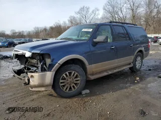 2014 Ford Expedition EL XLT with VIN 1FMJK1J58EEF52298, listed as a Copart auction lot 43114825 with 166,857 mi miles and Salvage Title. Bid and sale history available at carsss.com. Image 1.