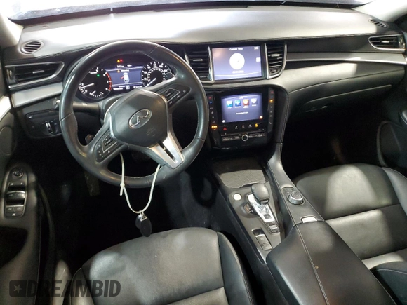 2019 Infiniti QX50 Luxe with VIN 3PCAJ5M35KF114440, listed as a Copart auction lot 46131485 with 70,308 mi miles and Salvage Title. Bid and sale history available at DreamBid. Image 8.