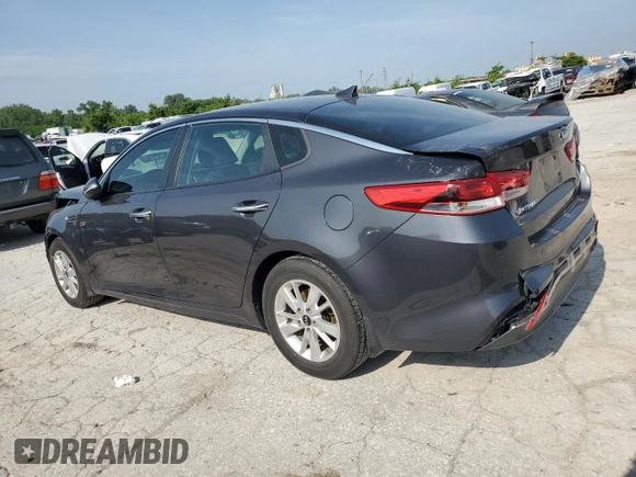 2016 Kia Optima LX with VIN KNAGT4L37G5107687, listed as a Copart auction lot 60239765 with 187,410 mi miles and Salvage title. Bid and sale history available at DreamBid. Image 2.