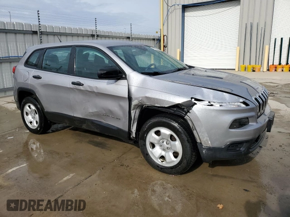 2017 Jeep Cherokee Sport with VIN 1C4PJMAB4HD220913, listed as a Copart auction lot 47193015 with 153,086 mi miles and Salvage Title. Bid and sale history available at carsss.com. Image 4.