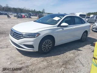 2020 Volkswagen Jetta S with VIN 3VWCB7BU7LM017599, listed as a IAAI auction lot 41753115 with 45,412 mi miles. Bid and sale history available at carsss.com. Image 2.