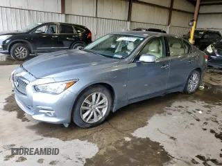 2014 Infiniti Q50 Sport z VIN JN1BV7AR9EM691807, wystawiony jako Copart lot #65785045 z przebiegiem Nie podano mil oraz Szkoda całkowita • Salvage title. Historia ofert i sprzedaży dostępna na DreamBid. Obrazek 1.
