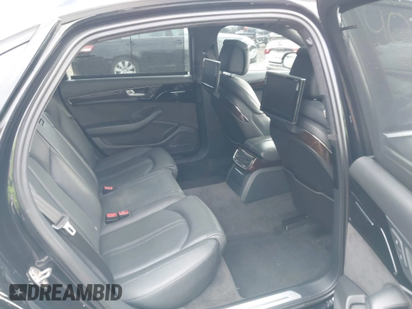 2012 Audi A8 L with VIN WAURVAFD8CN006917, listed as a IAAI auction lot 40877090 with 144,387 mi miles. Bid and sale history available at carsss.com. Image 8.