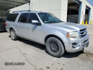 2015 Ford Expedition Max Platinum with VIN 1FMJK1MT6FEF33616, listed as a Copart auction lot 52948605 with 215,580 mi miles and Clean title. Bid and sale history available at DreamBid. Image 4.