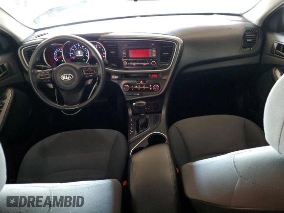 2015 Kia Optima LX with VIN KNAGM4A72F5664038, listed as a Copart auction lot 63708725 with 115,319 mi miles and Salvage title. Bid and sale history available at DreamBid. Image 8.